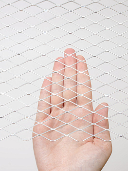 Сетка "Железный слон" ромб 30х12 пер. 0.7х1.5мм 1250х6000 оцинкованная