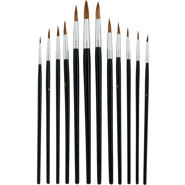 Набор кистей для художества и творчества, 12 шт. MTX Набор кистей для художества и творчества, 12 шт. MTX