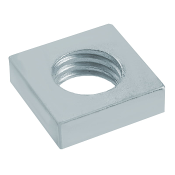 Гайка М4 квадратная, оцинк. DIN 562 (Блистер 10 шт)