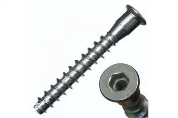 Винт - конфирмат с шестигранником 7х50 HEX4 (2500шт) 