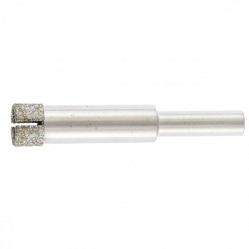 Сверло по стеклу и керамической плитке, 14 х 55 мм, цилиндрический хвостовик Сибртех