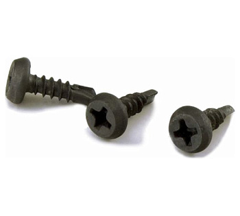 Саморез клоп 3,5х9,5 полуцилинд, сверло, оксид (250 шт)