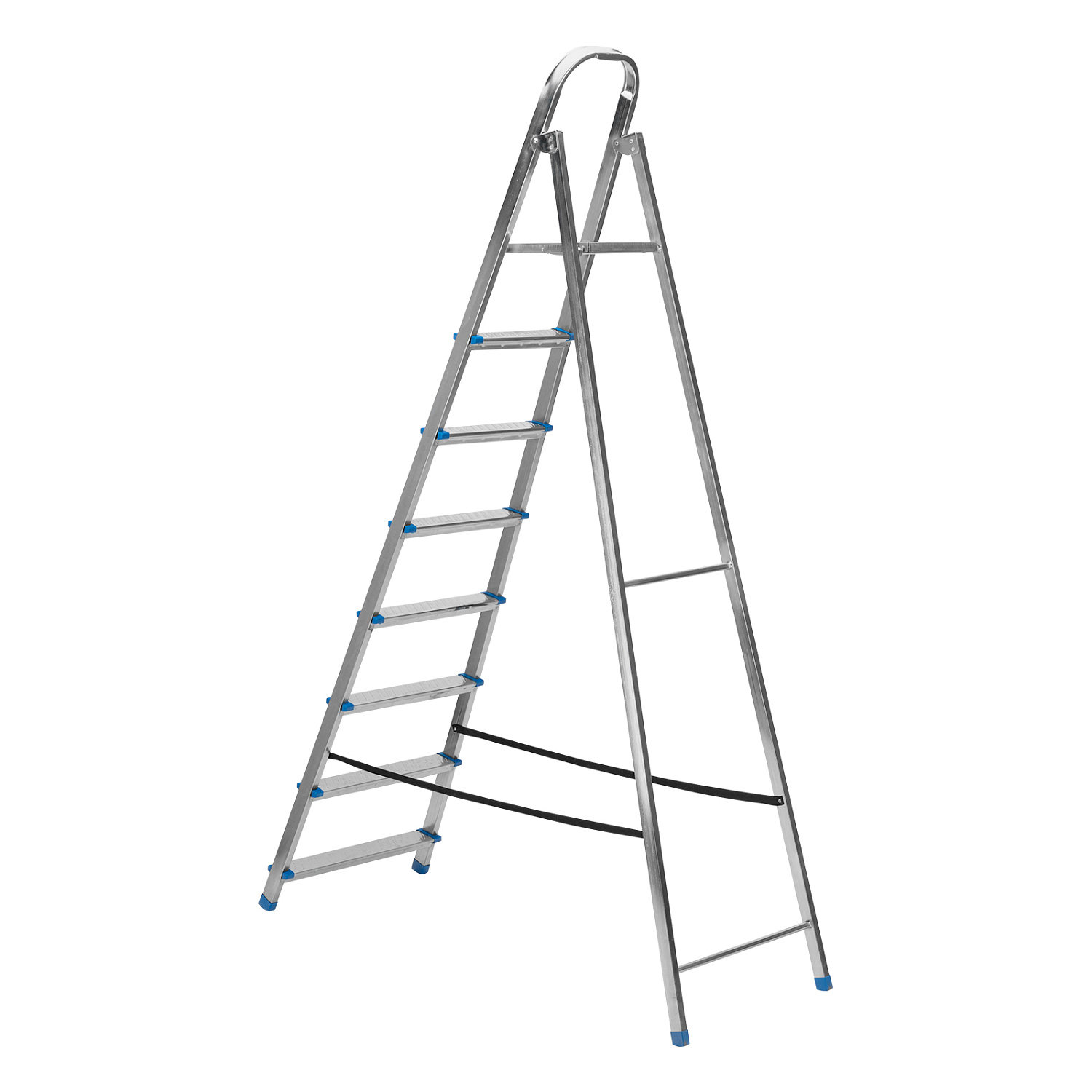 Стремянка, 8 ступеней, стальная, оцинкованная Сибртех