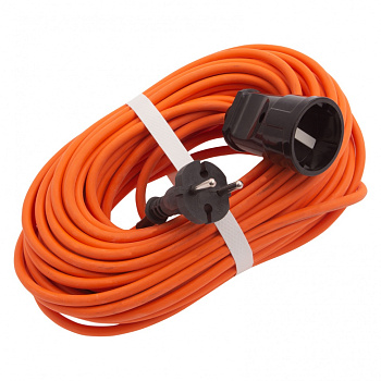 Удлинитель-шнур силовой 20 м, 10A, тип УХ10, 1 розетка, Россия Сибртех