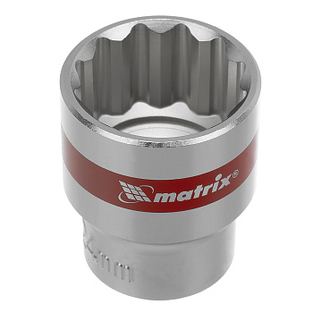 Набор торцевых головок, 1/2", 12 гранные, CrV, 10-24мм, 10 штук Matrix Набор торцевых головок, 1/2", 12 гранные, CrV, 10-24мм, 10 штук Matrix