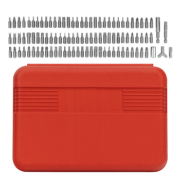 Набор бит, адаптеры для бит, CrV, 100 предметов, пластиковый кейс Sparta Набор бит, адаптеры для бит, CrV, 100 предметов, пластиковый кейс Sparta