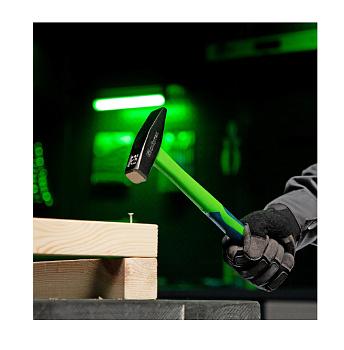 Молоток слесарный, 400 г, фибергласовая обрезиненная рукоятка Сибртех