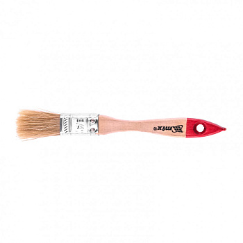 Кисть плоская "Стандарт" 3/4" (20 мм), натуральная щетина, деревянная ручка// MTX