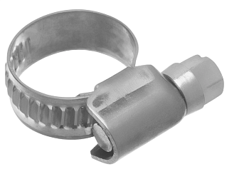 Хомуты нержавеющая сталь, Стандартное болтовое крепление 70-90 мм, 25 штук в упаковке, ширина 9 мм Сибртех