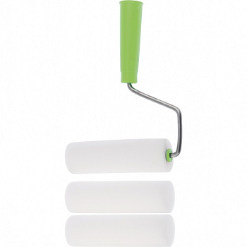 Набор: валик "ПОРОЛОН" с ручкой + 2 шубки, 140 мм, D - 42 мм, D ручки - 6 мм// Сибртех