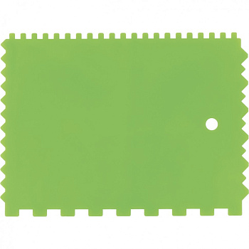 Шпатель для клея, пластмассовый, 130х170 мм, зубчатый// Сибртех