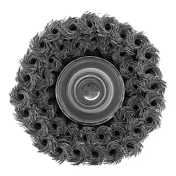 Щетка для УШМ, 100 мм, М14, "чашка", двухрядная, крученая проволока 0.35 мм Matrix