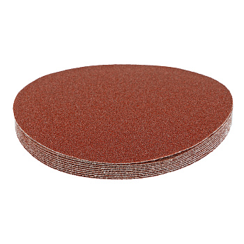 Круг абразивный на ворсовой подложке под "липучку", P 80, 115 мм, 10 шт Matrix