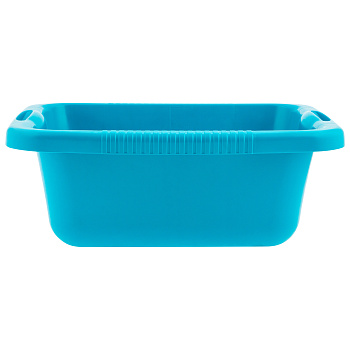 Таз пластмассовый прямоугольный 25 л, бирюзовый, Home Palisad