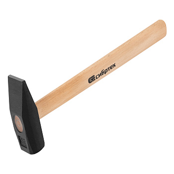Молоток слесарный 600 г, квадратный боек, деревянная рукоятка Сибртех Молоток слесарный 600 г, квадратный боек, деревянная рукоятка Сибртех