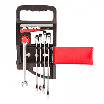 Набор ключей комбинированных, трещоточных 5 шт. Matrix Набор ключей комбинированных, трещоточных 5 шт. Matrix