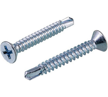 Саморез 4,2х60 потайная, сверло, цинк (2500 шт)