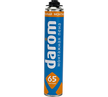 DAROM Пена монтажная профессиональная 65, зимняя, 850 мл