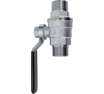 Полнопроходной шаровой кран ЗУБР d 1x2″, рычаг, папа-папа (4-51322-C-1x2)