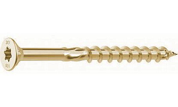 Шурупы с/нарез.д/дерева, потай 4х40 (500) желтый цинк