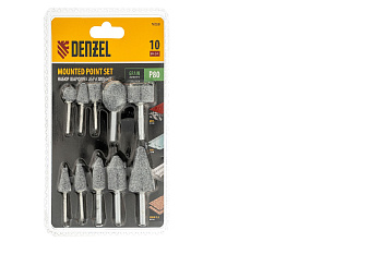 Набор шарошек для дрели (ПШМ), 10 шт Denzel