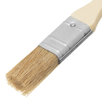 Кисть плоская "Стандарт" 3/4" (20 мм), натуральная щетина, деревянная ручка// MTX