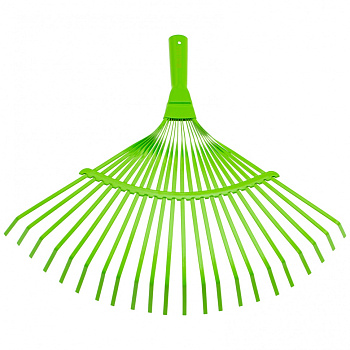 Грабли веерные стальные, 425 мм, 22 плоских зуба, эмалированные, без черенка, Palisad