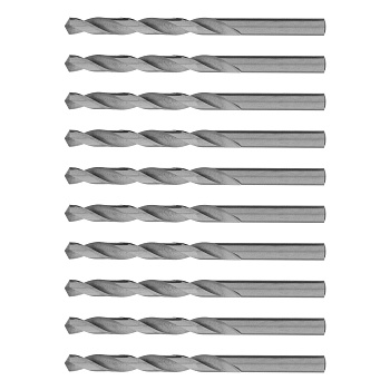 Сверло по металлу, 8 мм, полированное, HSS, 10 шт, цилиндрический хвостовик Matrix