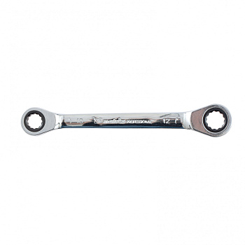 Ключ накидной трещоточный, 10 х 12 мм, CrV, зеркальный хром Matrix