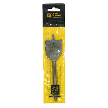 Сверло MosTek перовое по дереву 38 х 152 мм