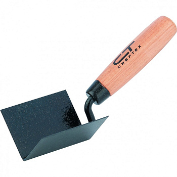 Кельма угловая, 80 х 60 х 60 мм, стальная, для внутренних углов, буковая ручка// Сибртех Кельма угловая, 80 х 60 х 60 мм, стальная, для внутренних углов, буковая ручка// Сибртех