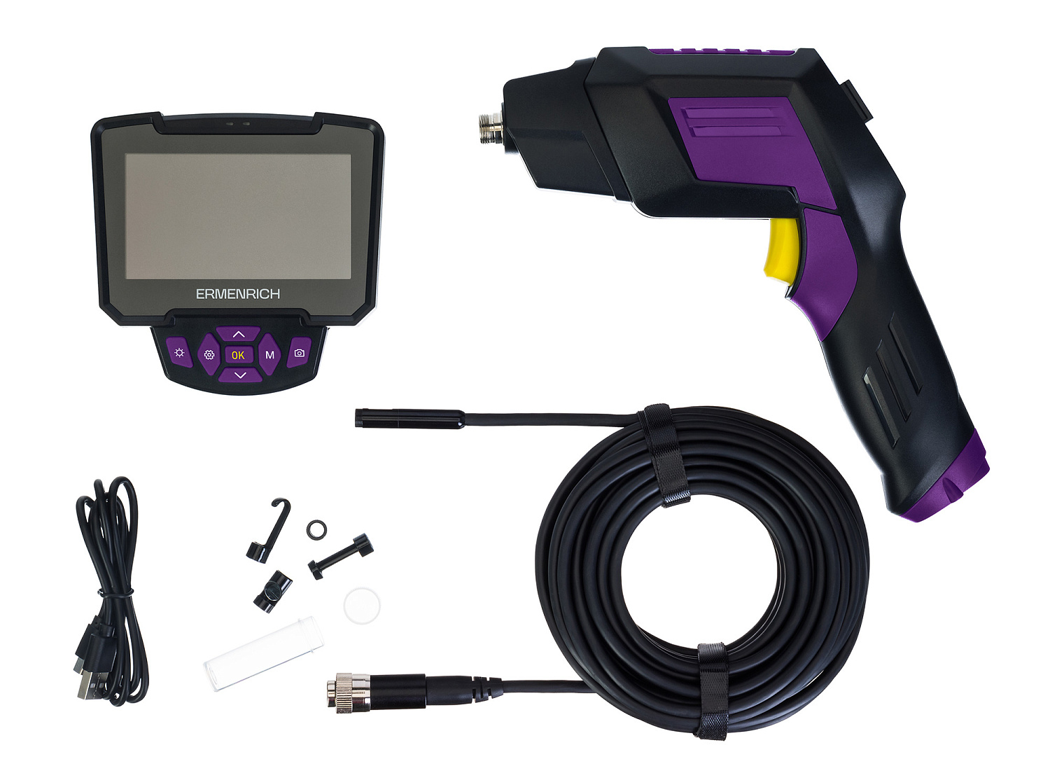 Видеоэндоскоп Ermenrich Seek VE70 фиолетовый