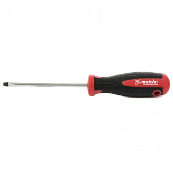 Отвертка Profi, SL5.5 х 100 мм, S2, двухкомпонентная рукоятка Matrix