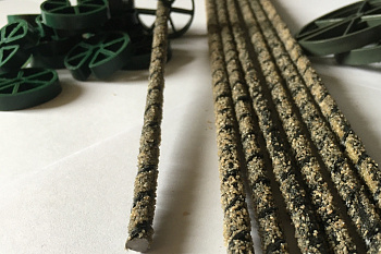 Гибкая связь базальтовая для кирпича и газобетона БПА-6-300-2п (для монтажа в швы кладки)