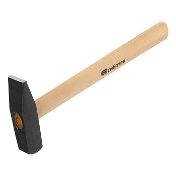 Молоток слесарный 800 г, квадратный боек, деревянная рукоятка Сибртех Молоток слесарный 800 г, квадратный боек, деревянная рукоятка Сибртех
