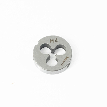 Плашка Bohrer круглая  М4,0 х 0,7 мм метрическая (сталь 9ХС)