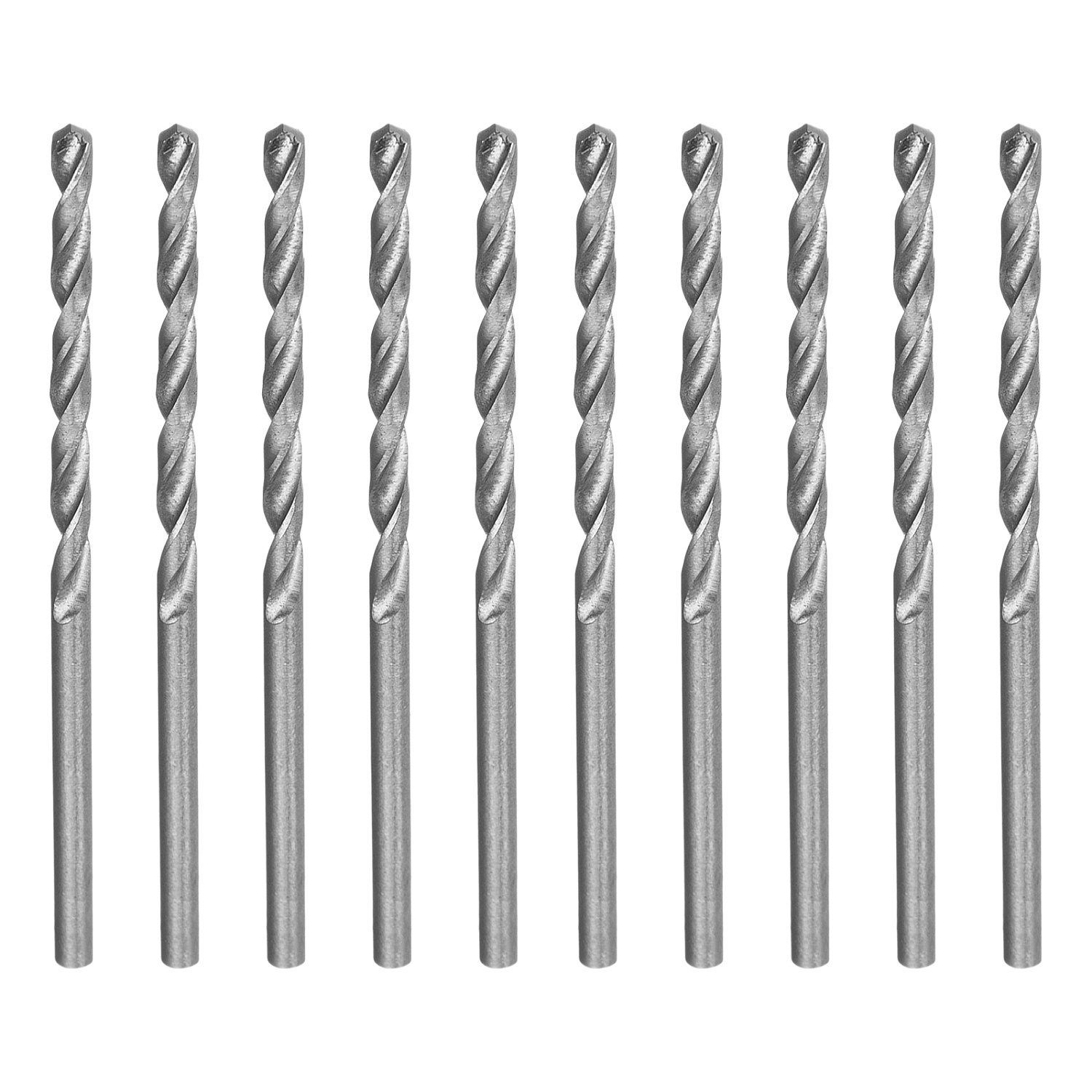 Сверло по металлу, 2.5 мм, полированное, HSS, 10 шт, цилиндрический хвостовик Matrix