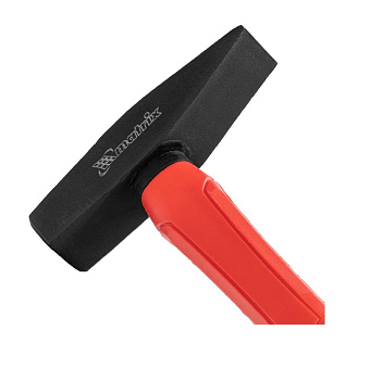 Молоток слесарный optimal, 500 г, фибергласовая обрезиненная рукоятка, квадратный боек Matrix