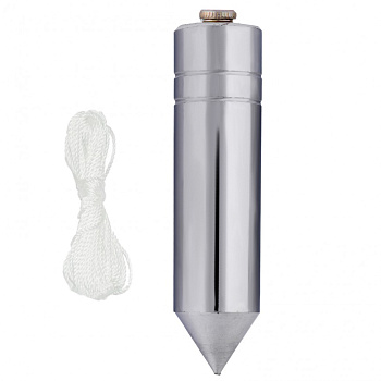 Отвес цилиндрический, 400 г, шнур 5 м// Matrix