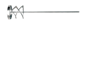 Насадка Vorel на миксер 100 мм Турбо для краски и сухих смесей (оцинкованный)