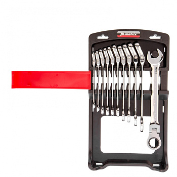 Набор ключей комбинированных, трещоточных шарнирных 11 шт. Matrix Набор ключей комбинированных, трещоточных шарнирных 11 шт. Matrix