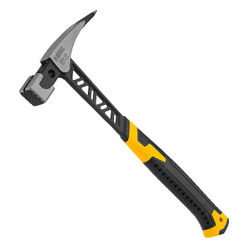 Молоток кровельщика 600 г, цельнокованый, боек с магнитом, двухкомп. обрезин. рук-ка Denzel Молоток кровельщика 600 г, цельнокованый, боек с магнитом, двухкомп. обрезин. рук-ка Denzel