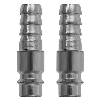 Ниппель универсальный быстросъемный ("папа"), со штуцером "елка" под шланг 10 мм, 2 шт, Stels