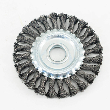 Кордщетка Bohrer дисковая витая жесткая 125 мм для УШМ