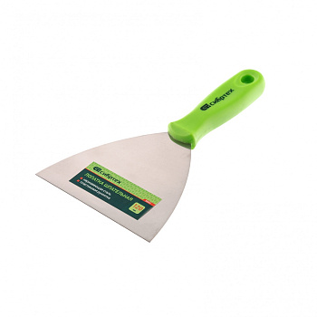 Шпательная лопатка из нержавеющей стали, 120 мм, пластмассовая ручка// Сибртех Шпательная лопатка из нержавеющей стали, 120 мм, пластмассовая ручка// Сибртех
