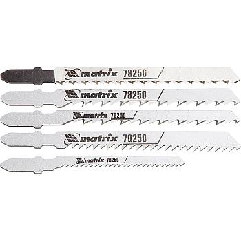 Набор полотен для электролобзика по дереву, 5 шт Matrix Professional