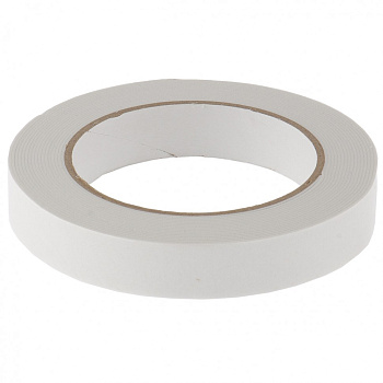 Лента клейкая на вспененной основе, двусторонняя, белая, 19 мм х 5 м// Matrix
