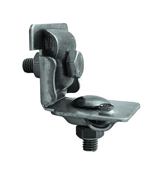 Держатель проводника круглого 6-10 мм для фальца 0.7-8 мм универсальный, оцинк.