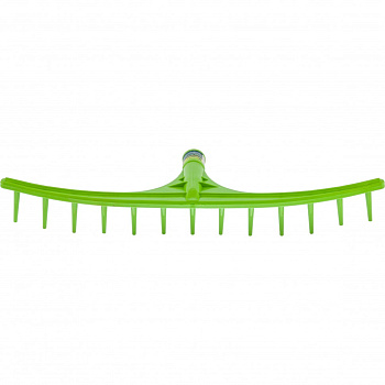 Грабли пластиковые, 655 мм, 13 круглых зубьев, сенные, без черенка, Россия, Сибртех