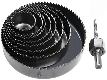 Пилы кольцевые Vorel по дереву 38-127 мм /9шт. в наборе